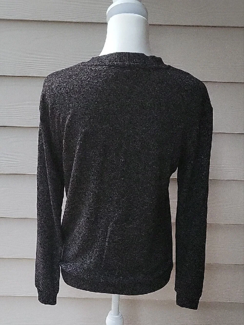Philosophy Charcoal Black Crewneck Sweater Women’s Size Small